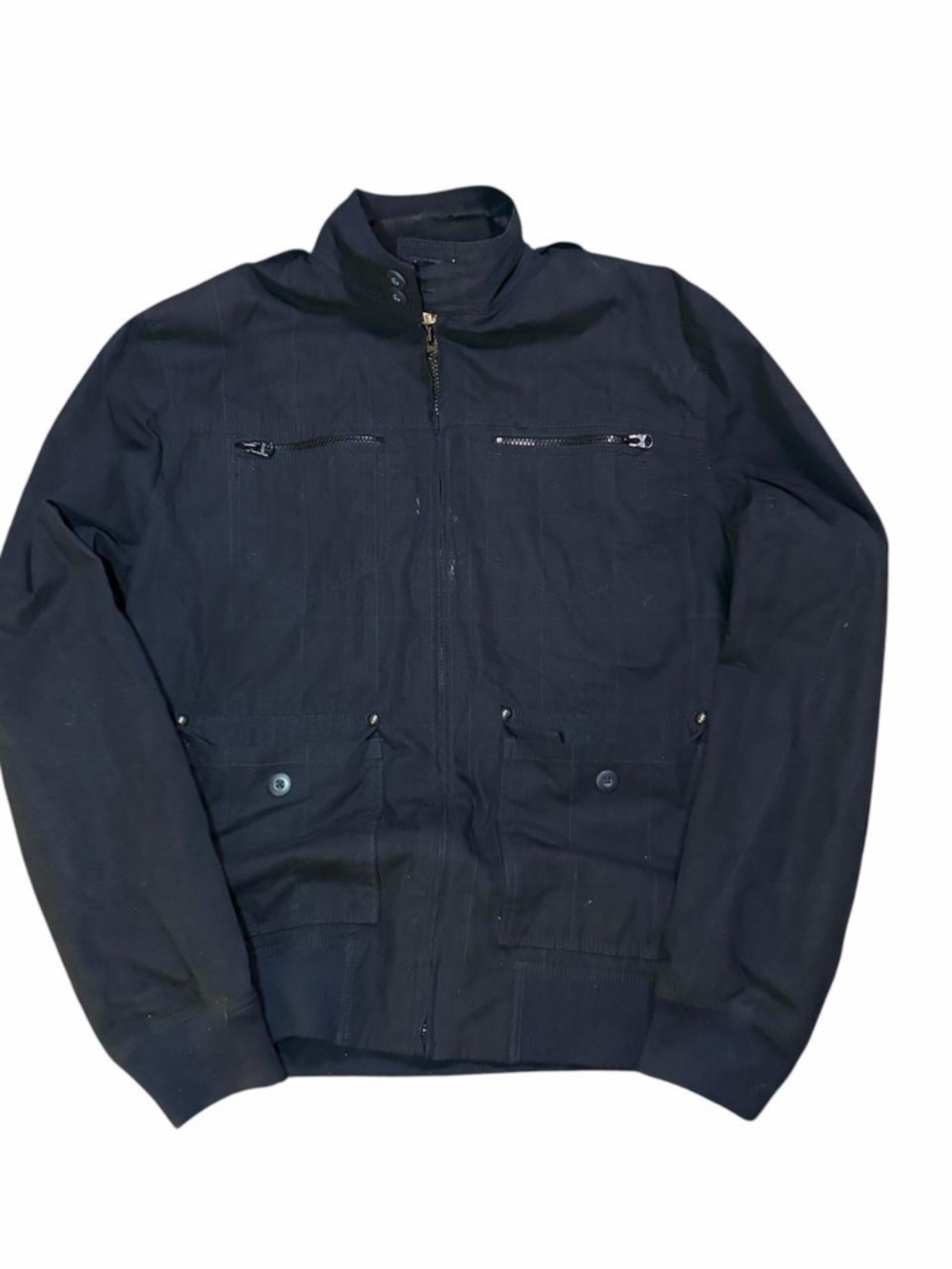 American Rag Cie Black Military Field Jacket Size Large Vintage-inspired